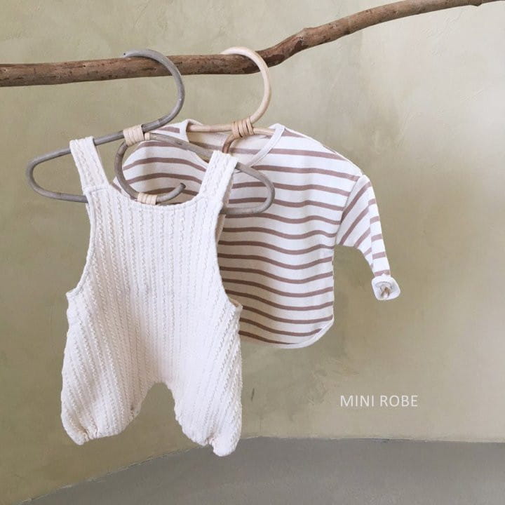 MINI ROBE - Korean Children Fashion - #Kfashion4kids - Twist Knit Dungrees - 10