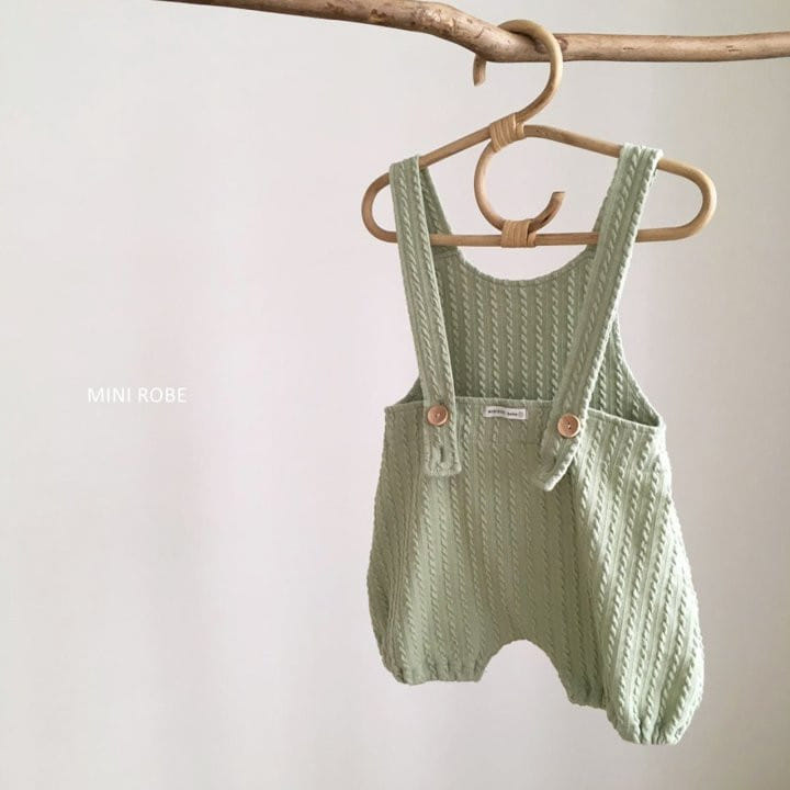 MINI ROBE - Korean Children Fashion - #Kfashion4kids - Twist Knit Dungrees - 5