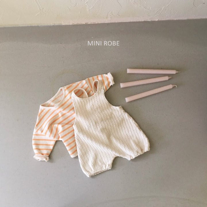 MINI ROBE - Korean Children Fashion - #Kfashion4kids - Twist Knit Dungrees - 9