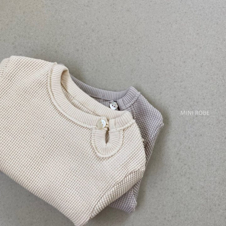 MINI ROBE - Korean Children Fashion - #Kfashion4kids - Waffle Top Bottom Set - 7