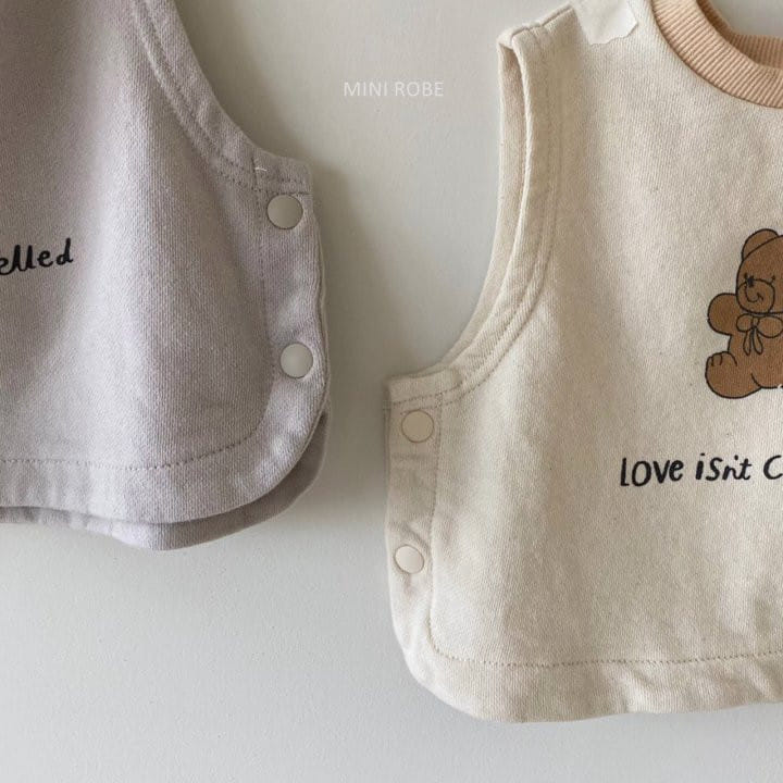 MINI ROBE - Korean Children Fashion - #Kfashion4kids - Bear Vest
