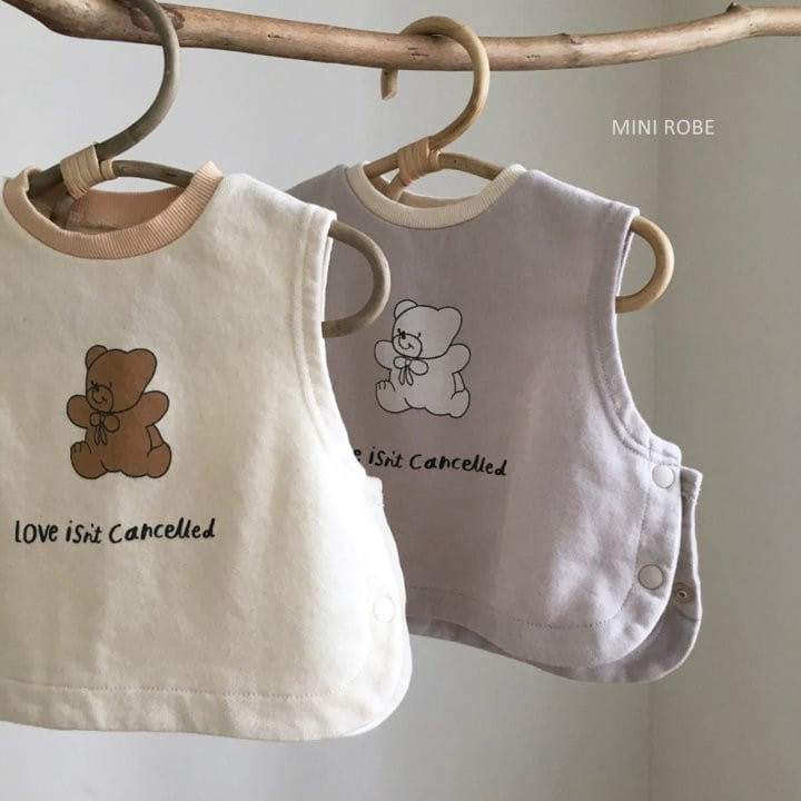 MINI ROBE - Korean Children Fashion - #Kfashion4kids - Bear Vest - 3