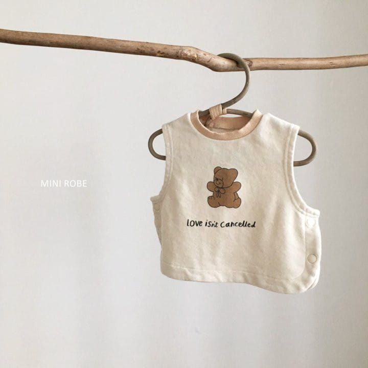MINI ROBE - Korean Children Fashion - #Kfashion4kids - Bear Vest - 4