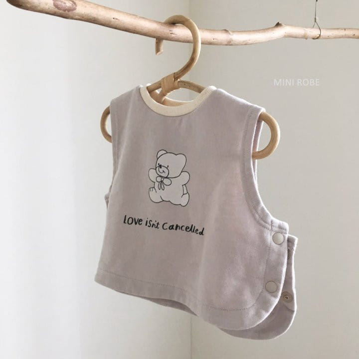 MINI ROBE - Korean Children Fashion - #Kfashion4kids - Bear Vest - 5