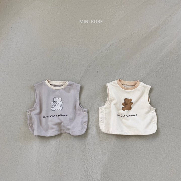 MINI ROBE - Korean Children Fashion - #Kfashion4kids - Bear Vest - 8