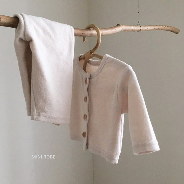 MINI ROBE - Korean Children Fashion - #Kfashion4kids - Teddy Top Bottom Set - 2