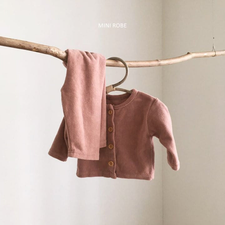 MINI ROBE - Korean Children Fashion - #Kfashion4kids - Teddy Top Bottom Set - 3