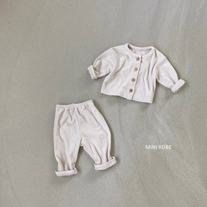 MINI ROBE - Korean Children Fashion - #Kfashion4kids - Teddy Top Bottom Set - 4