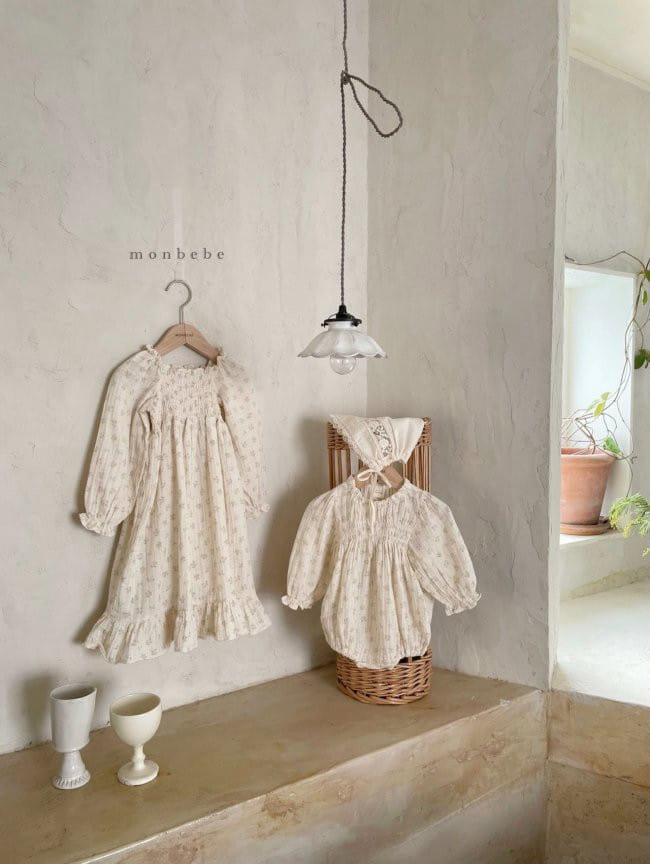 MONBEBE - Korean Children Fashion - #Kfashion4kids - Muslin Daisy One-piece