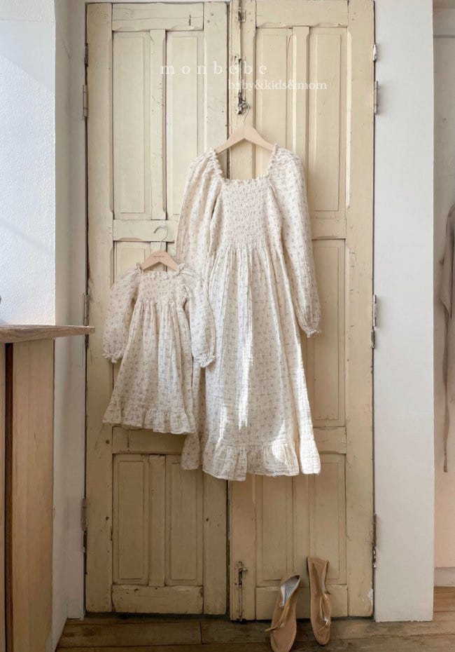 MONBEBE - Korean Children Fashion - #Kfashion4kids - Adult Muslin Daisy One-piece