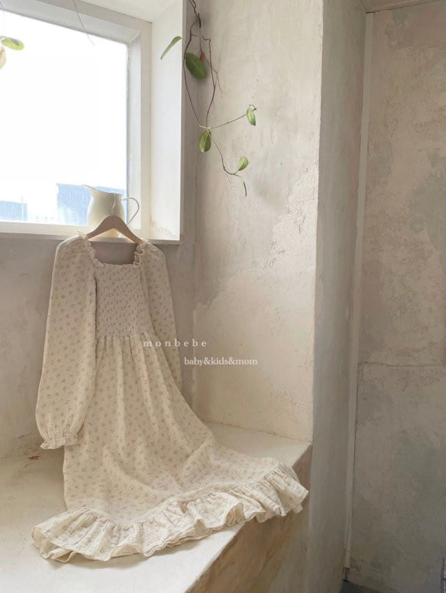 MONBEBE - Korean Children Fashion - #Kfashion4kids - Adult Muslin Daisy One-piece - 4