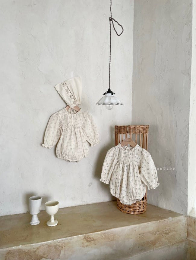 MONBEBE - Korean Children Fashion - #Kfashion4kids - Muslin Daisy Bodysuit - 6