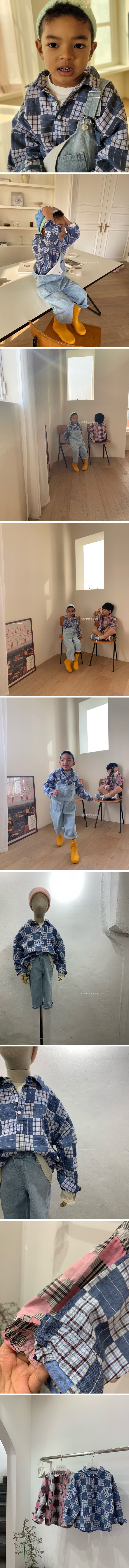 MOOI STORE - Korean Children Fashion - #Kfashion4kids - Patchwork Shirt