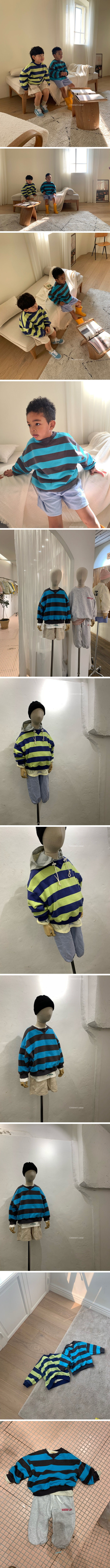 MOOI STORE - Korean Children Fashion - #Kfashion4kids - Stripes Sweatshirt