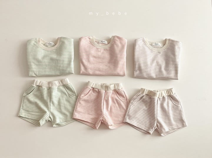 MY BEBE - Korean Children Fashion - #Kfashion4kids - Daily Shorts Set