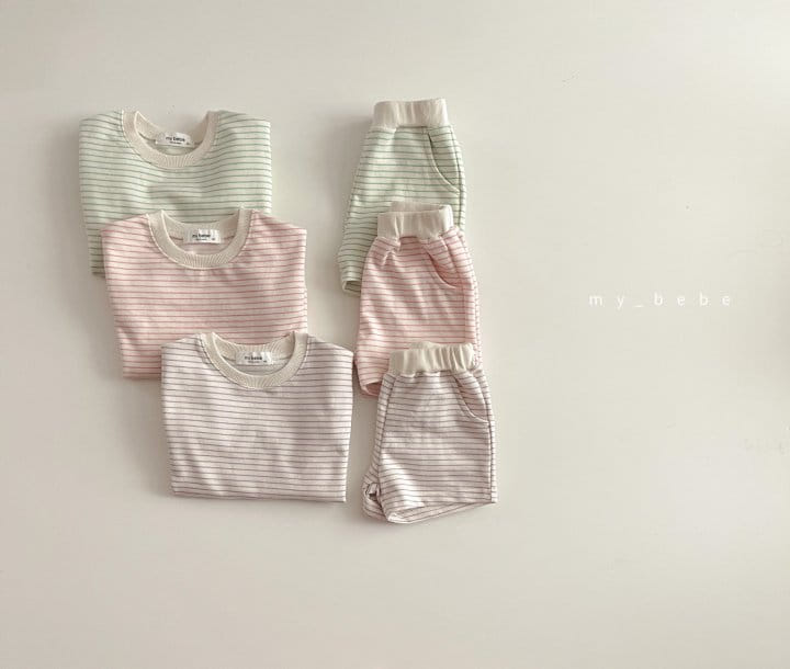 MY BEBE - Korean Children Fashion - #Kfashion4kids - Daily Shorts Set - 2
