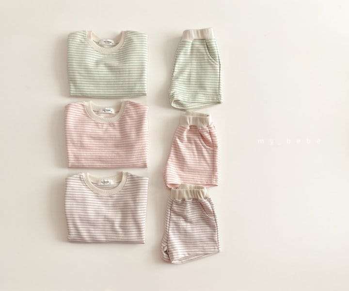MY BEBE - Korean Children Fashion - #Kfashion4kids - Daily Shorts Set - 3