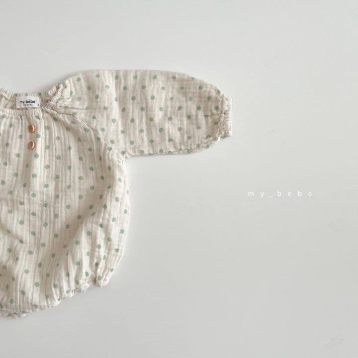 MY BEBE - Korean Children Fashion - #Kfashion4kids - Star Shirring Bodysuit - 11