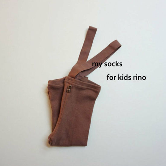 MY SOCKS - Korean Children Fashion - #Kfashion4kids - Kids Lino Suspender Leggings - 6