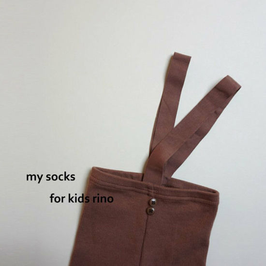 MY SOCKS - Korean Children Fashion - #Kfashion4kids - Kids Lino Suspender Leggings - 7