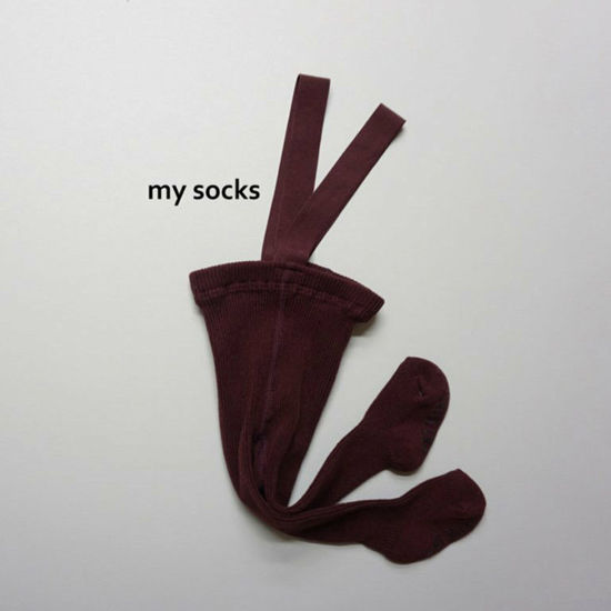 MY SOCKS - Korean Children Fashion - #Kfashion4kids - Ketchup Suspender Tights - 5