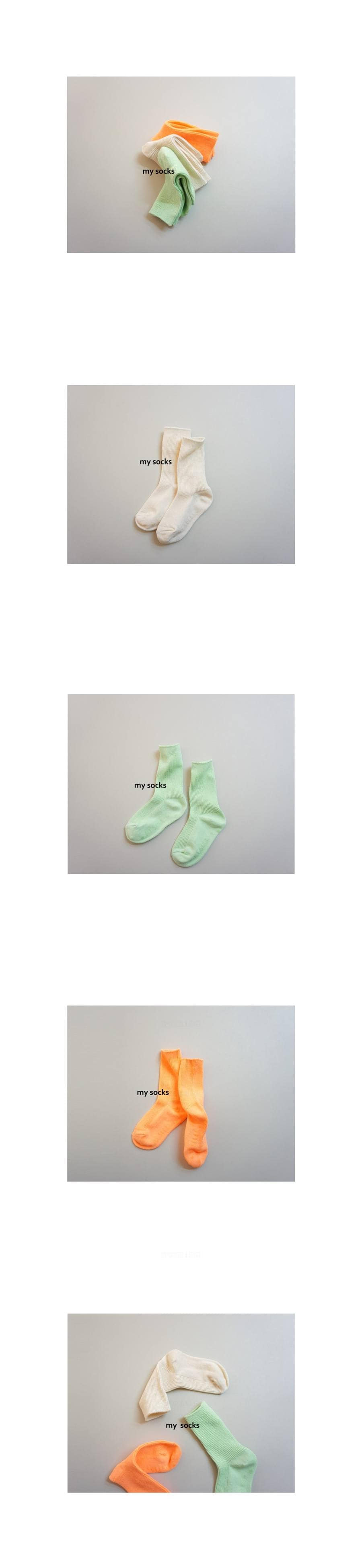 MY SOCKS - Korean Children Fashion - #Kfashion4kids - Jelly Socks [set of 3]
