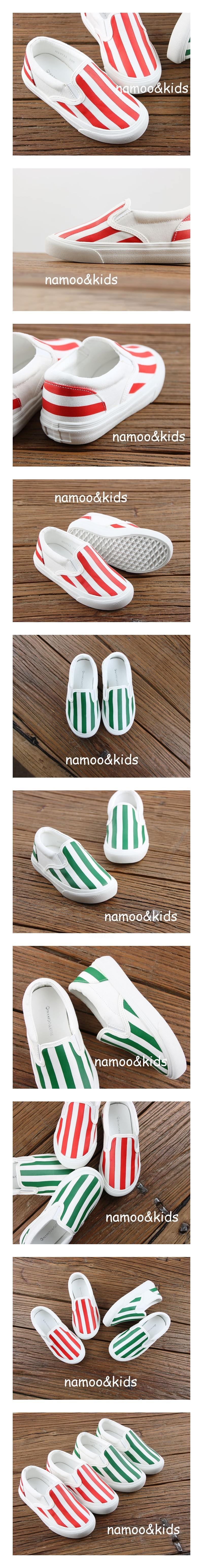 NAMOO & KIDS - Korean Children Fashion - #Kfashion4kids - Cuing Stripes Slip-on