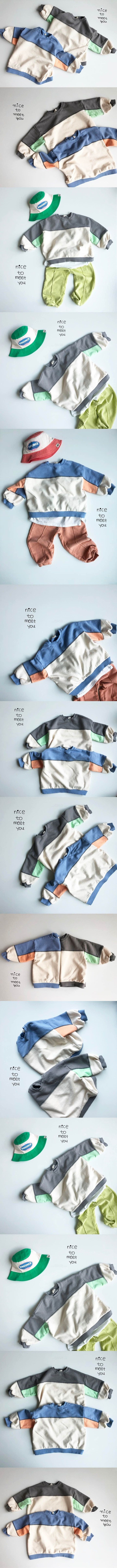 NICE TO MEET YOU - Korean Children Fashion - #Kfashion4kids - Candy Sweatshirt