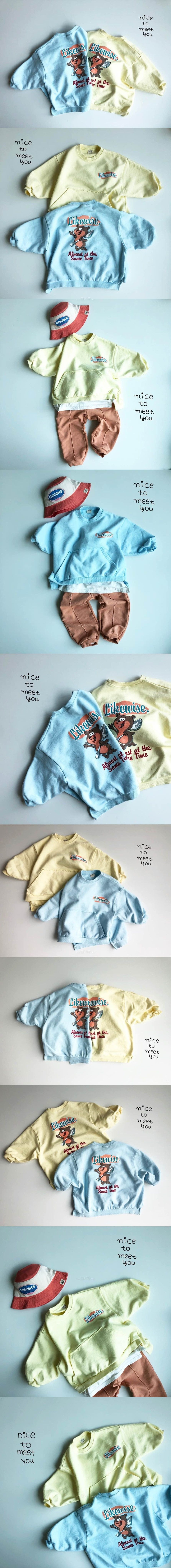 NICE TO MEET YOU - Korean Children Fashion - #Kfashion4kids - Spoon Sweatshirt