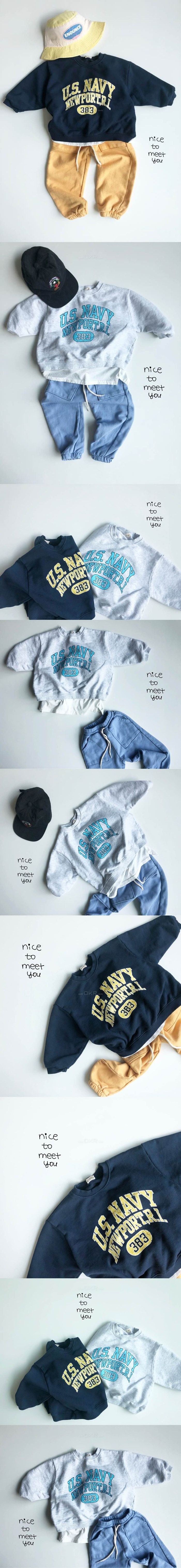 NICE TO MEET YOU - Korean Children Fashion - #Kfashion4kids - UA Sweatshirt