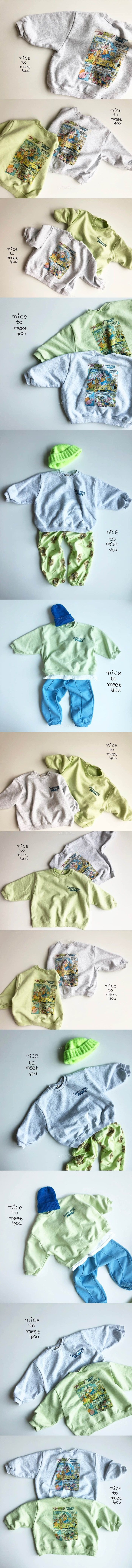 NICE TO MEET YOU - Korean Children Fashion - #Kfashion4kids - Yogi Bear Sweatshirt