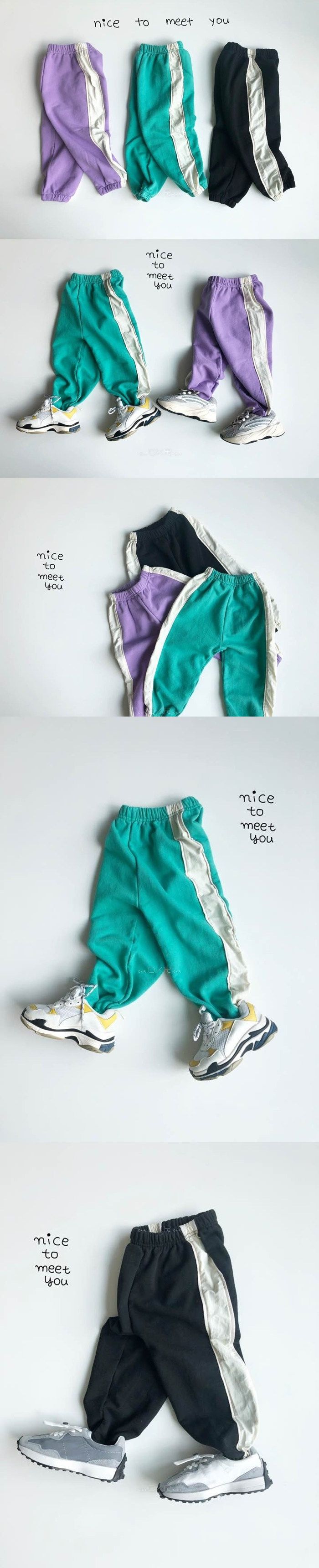 NICE TO MEET YOU - Korean Children Fashion - #Kfashion4kids - Cotton Coloring Pants