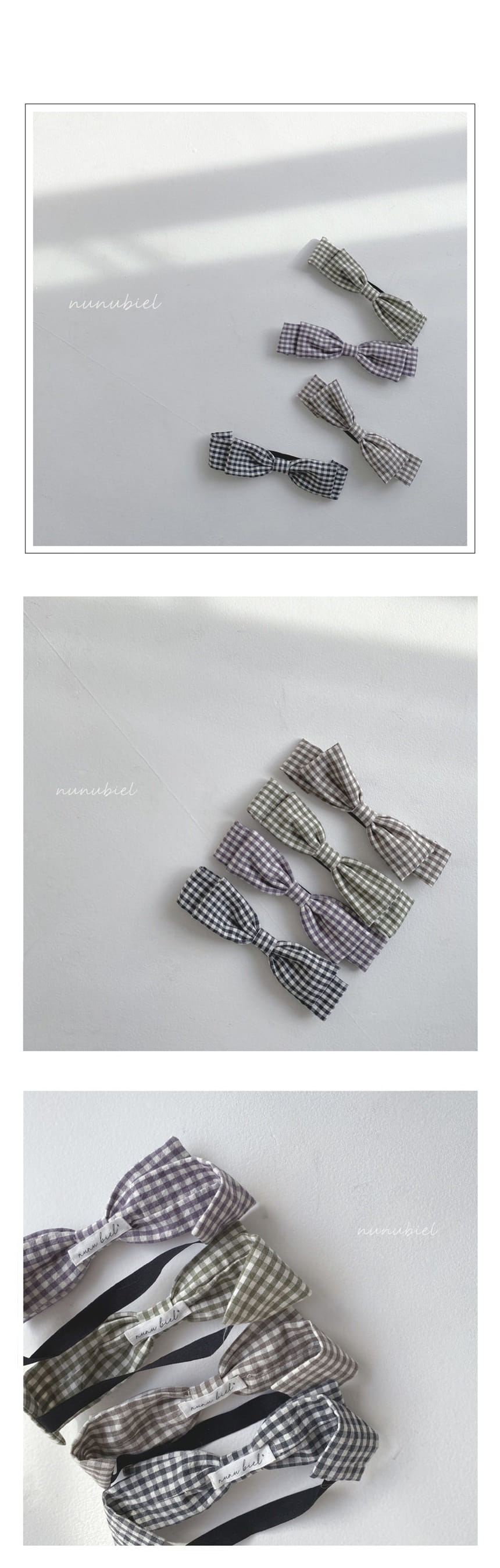 NUNUBIEL - Korean Children Fashion - #Kfashion4kids - Check Ribbon Hairband