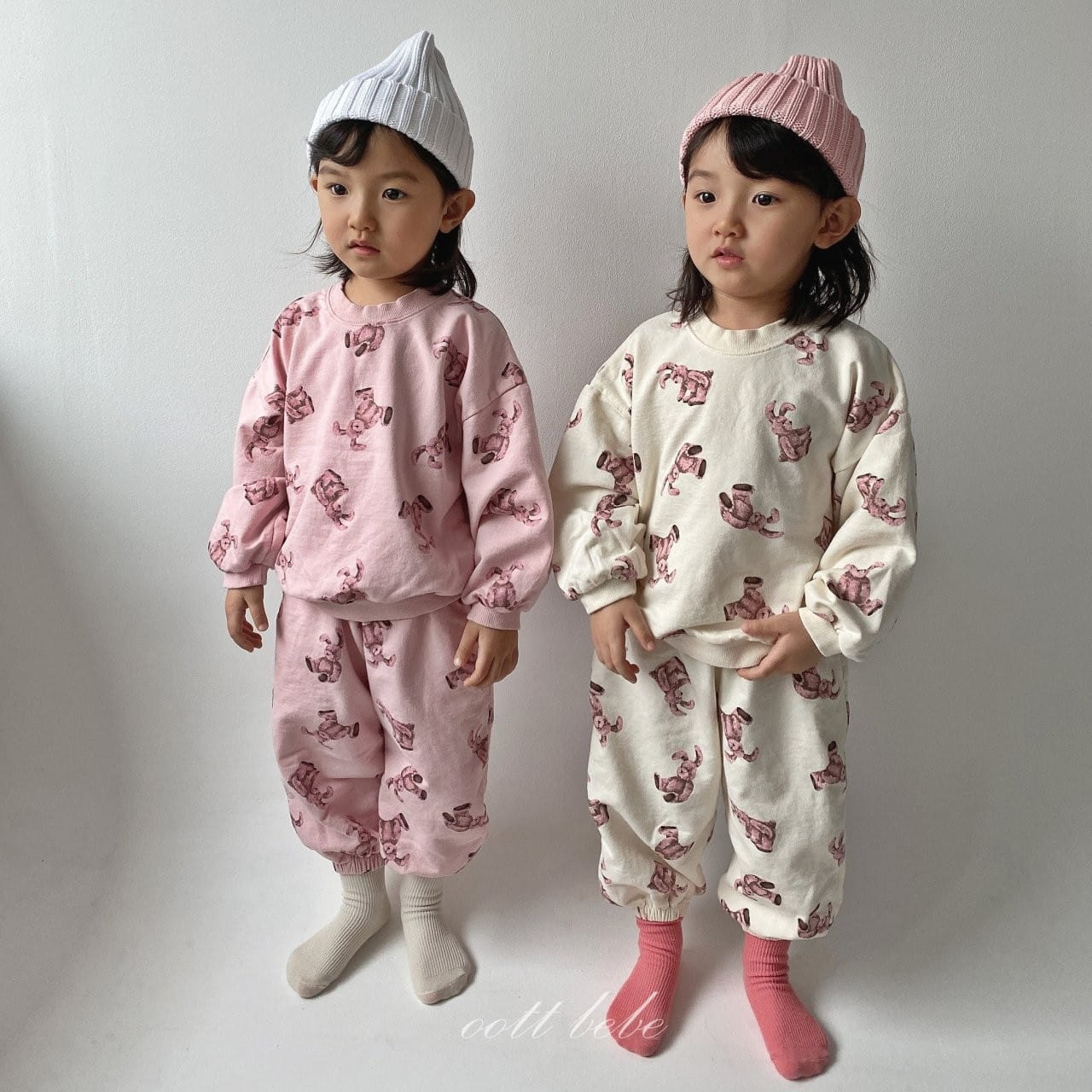 OOTT BEBE - Korean Children Fashion - #Kfashion4kids - Rabbit Top Bottom Set - 6