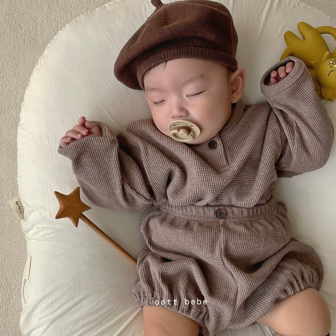 OOTT BEBE - Korean Children Fashion - #Kfashion4kids - Waffle Bloomer Set - 2