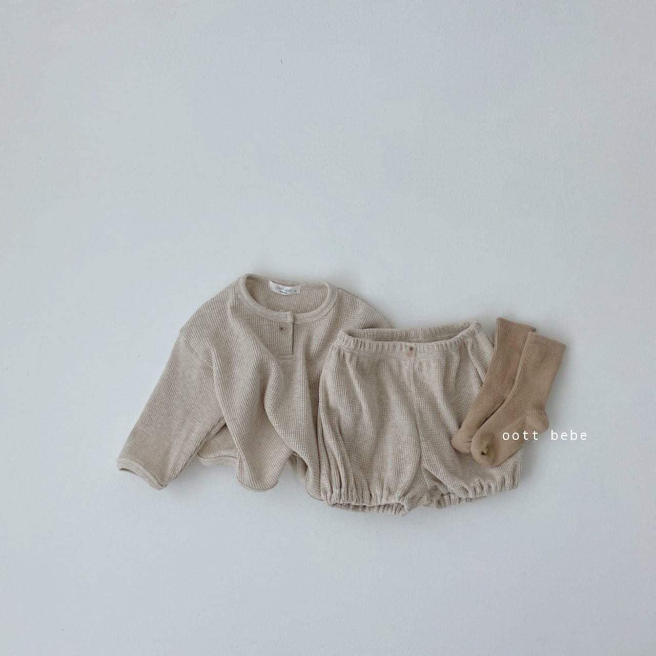 OOTT BEBE - Korean Children Fashion - #Kfashion4kids - Waffle Bloomer Set - 9