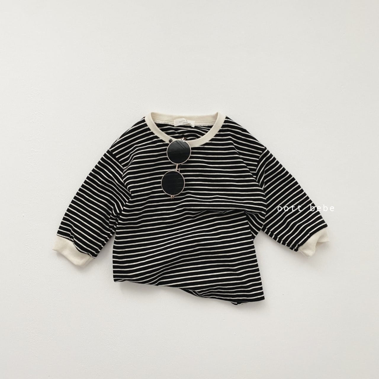 OOTT BEBE - Korean Children Fashion - #Kfashion4kids - Stripes Long Tee - 3