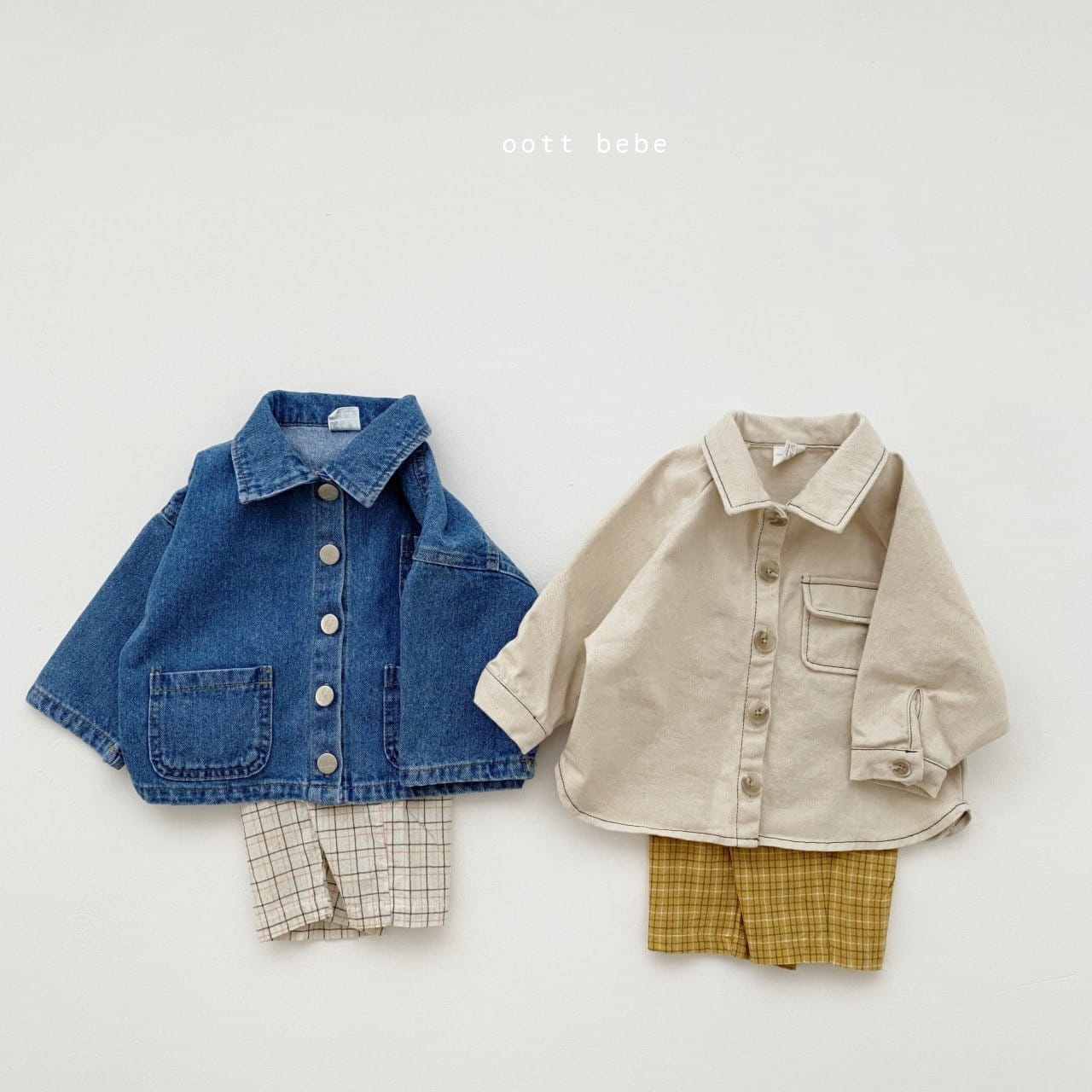 OOTT BEBE - Korean Children Fashion - #Kfashion4kids - Multi Check Pants - 2