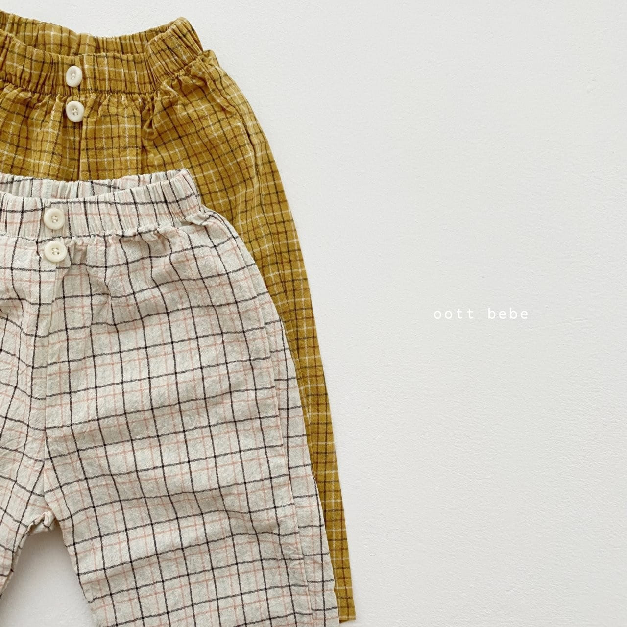 OOTT BEBE - Korean Children Fashion - #Kfashion4kids - Multi Check Pants - 6
