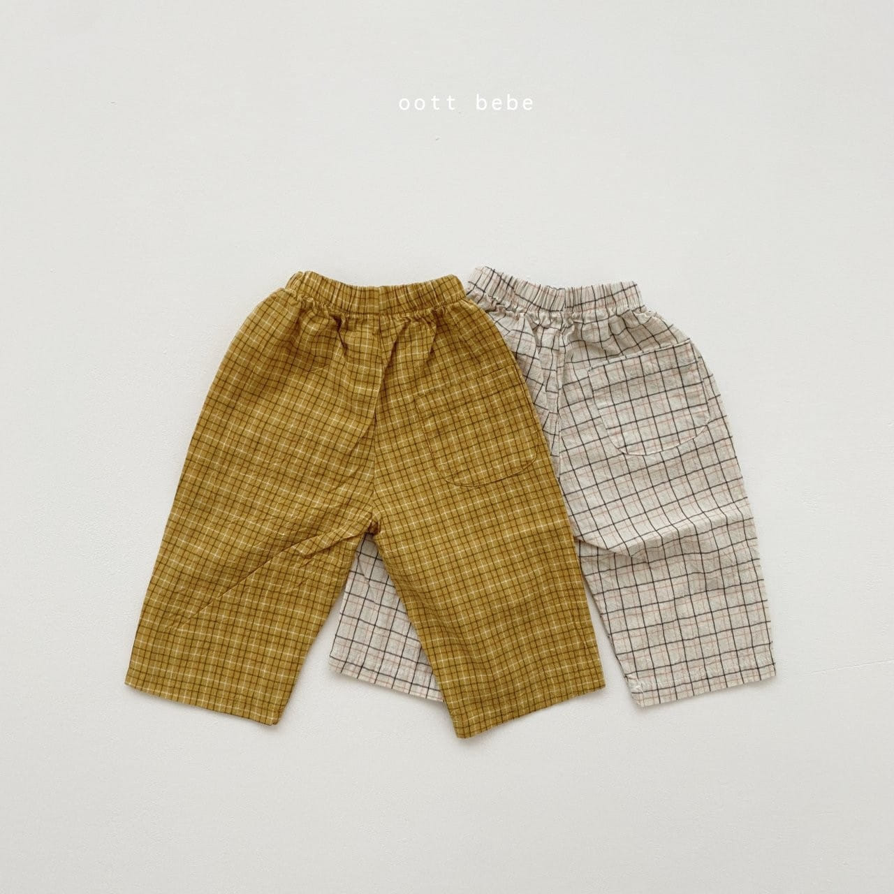 OOTT BEBE - Korean Children Fashion - #Kfashion4kids - Multi Check Pants - 7