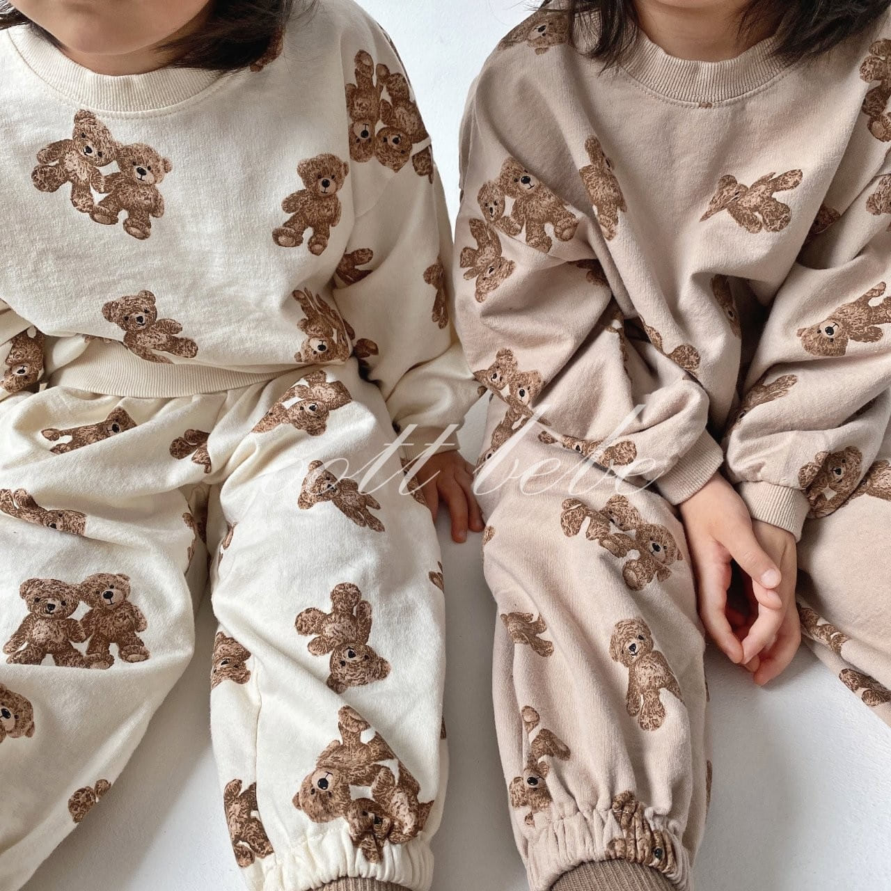OOTT BEBE - Korean Children Fashion - #Kfashion4kids - Teddy Top Bottom Set - 6