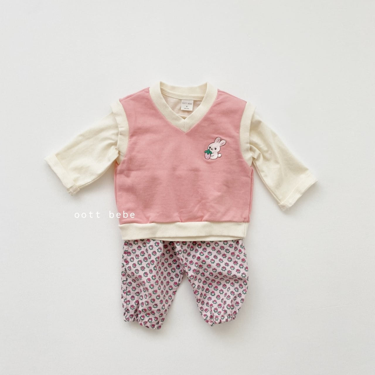 OOTT BEBE - Korean Children Fashion - #Kfashion4kids - Flower Pants - 4