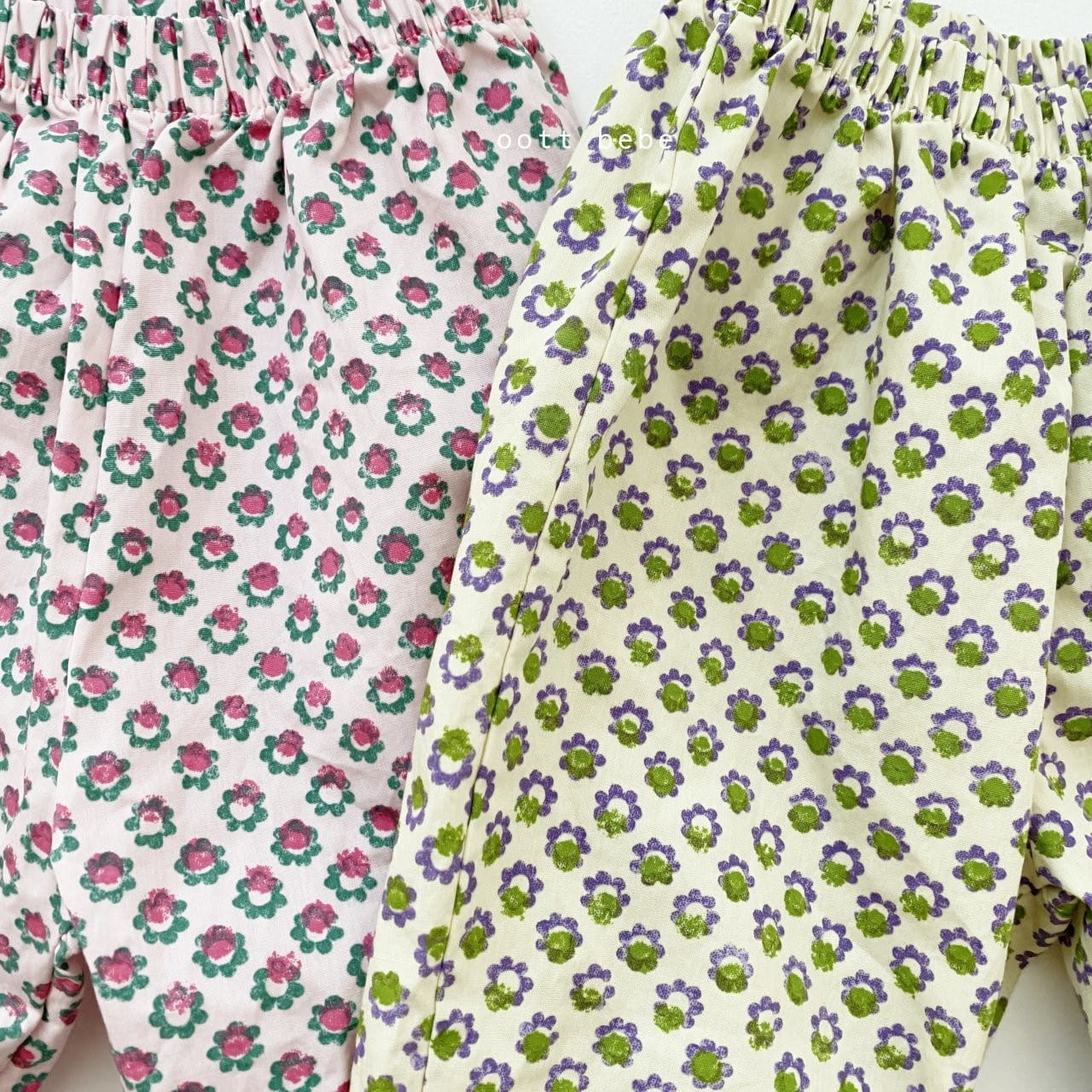 OOTT BEBE - Korean Children Fashion - #Kfashion4kids - Flower Pants - 6