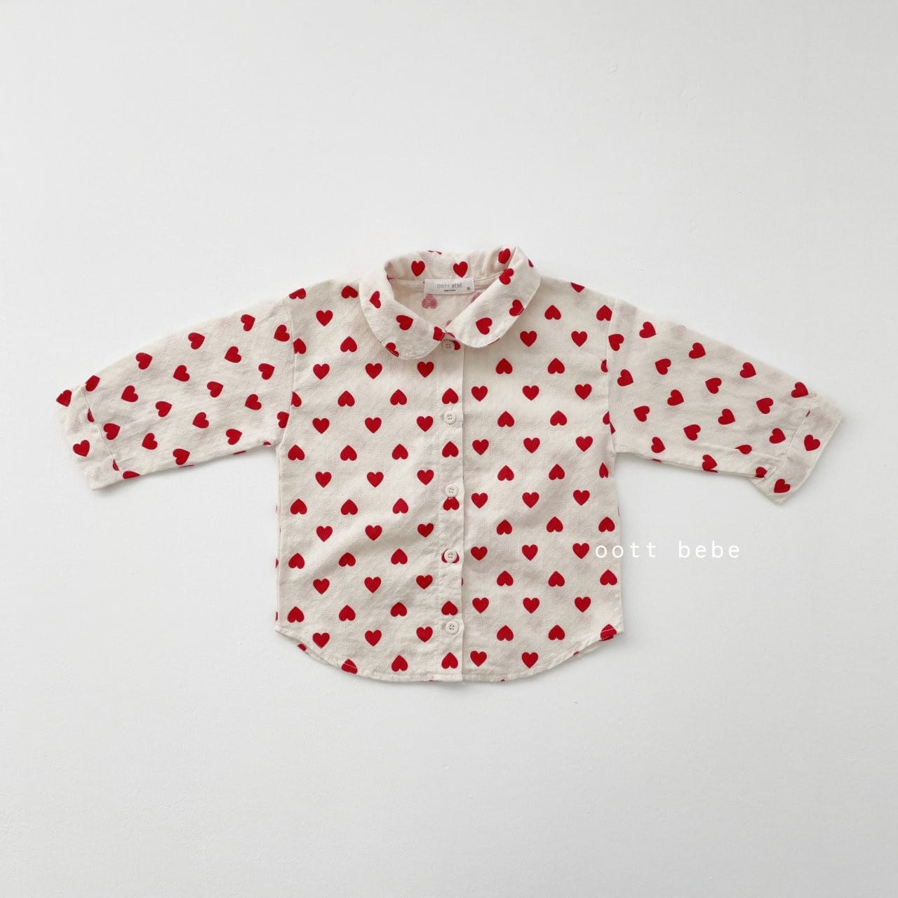 OOTT BEBE - Korean Children Fashion - #Kfashion4kids - Heart Shirt