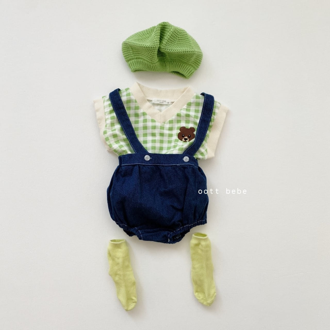 OOTT BEBE - Korean Children Fashion - #Kfashion4kids - Jue Jue Vest Check - 9