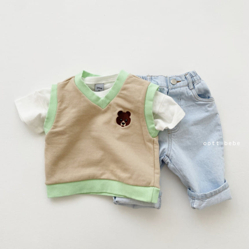 OOTT BEBE - Korean Children Fashion - #Kfashion4kids - Jue Jue Vest Basic - 3