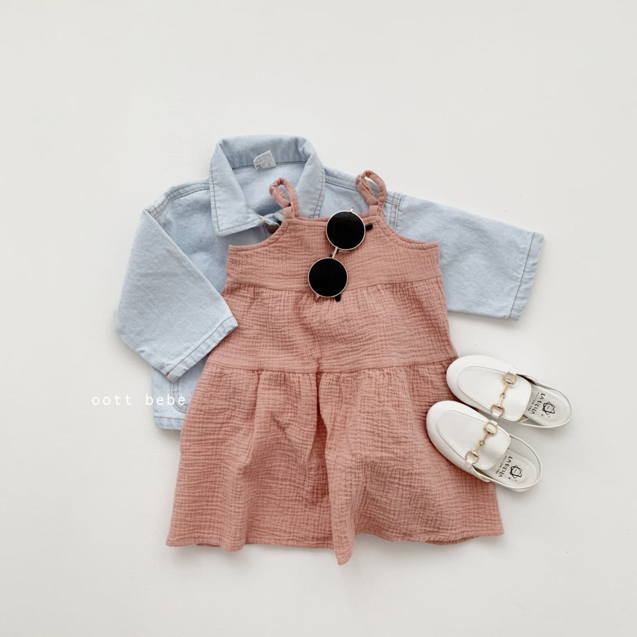 OOTT BEBE - Korean Children Fashion - #Kfashion4kids - Can Can Frill Girl One-piece