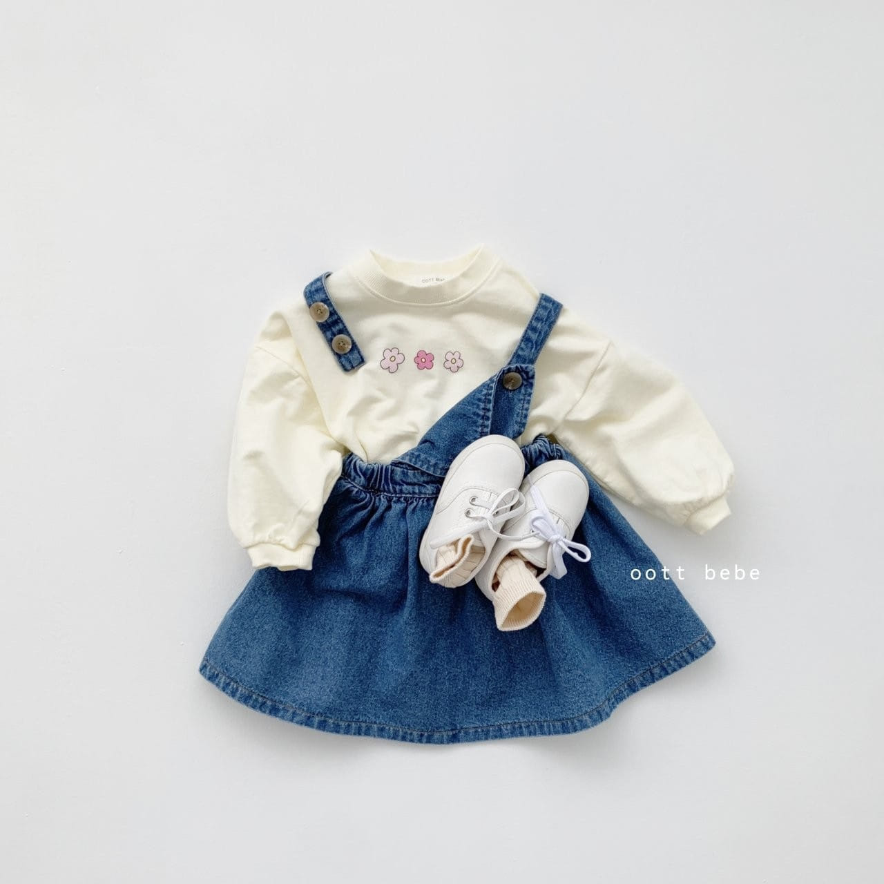 OOTT BEBE - Korean Children Fashion - #Kfashion4kids - Daisy Sweatshirt - 2