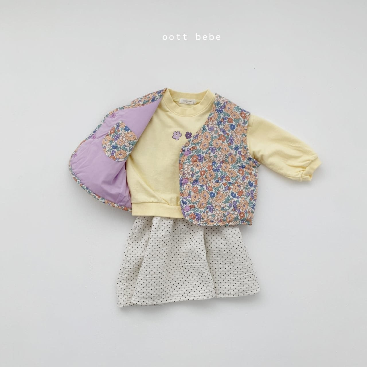 OOTT BEBE - Korean Children Fashion - #Kfashion4kids - Daisy Sweatshirt - 3