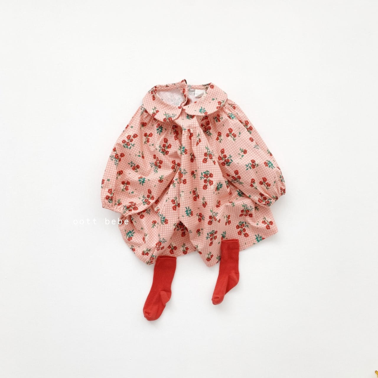 OOTT BEBE - Korean Children Fashion - #Kfashion4kids - Spring Collar One-piece - 2
